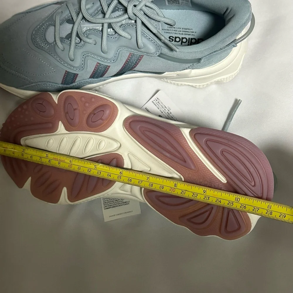 Adidas Women's ozweego Light Blue and Pink Sneakers size 6.5 - Picture 10 of 16